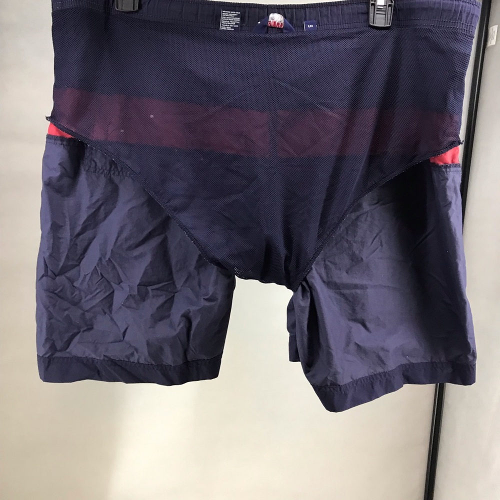 VTG 90s POLO SPORT Ralph Lauren Mens L Swim Trunks Colorblock Black Spellout - Picture 7 of 7